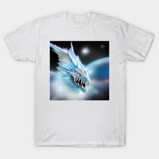 Ice Dragon in Outer Space T-Shirt